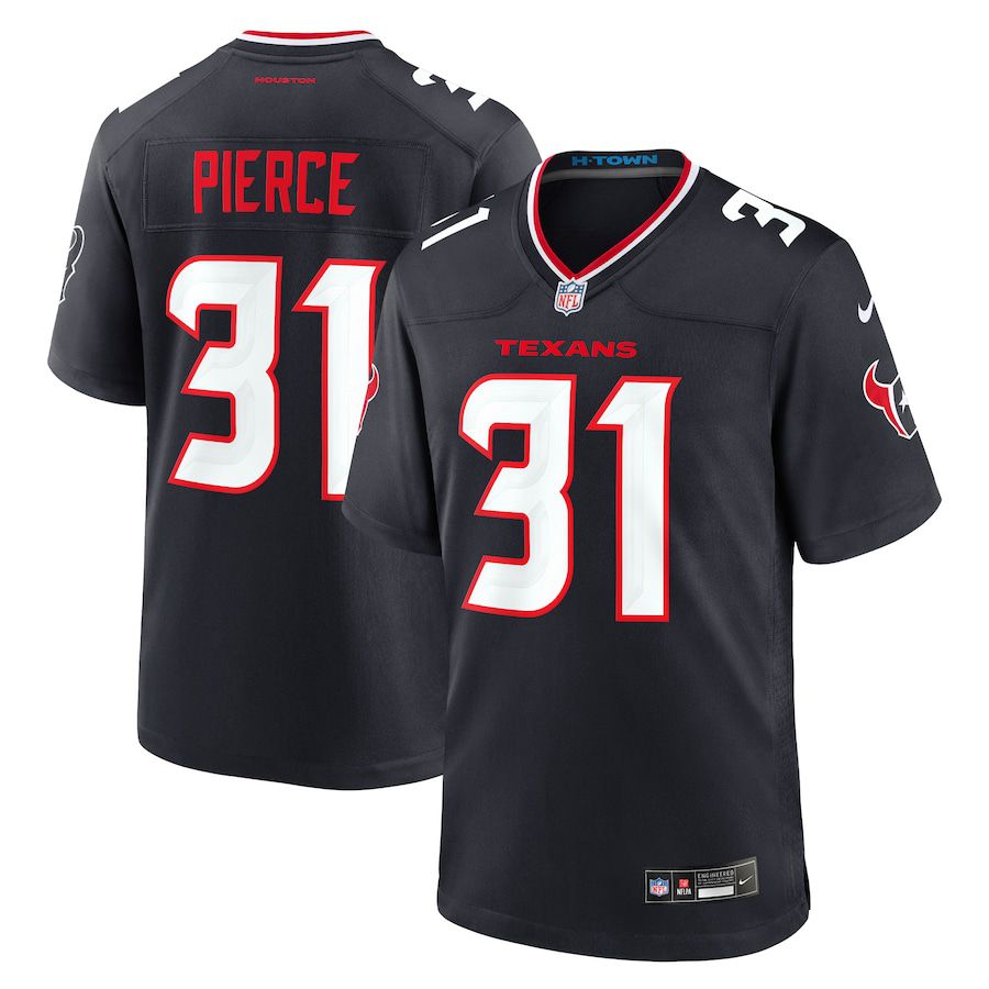 Men Houston Texans #31 Dameon Pierce Nike Navy Game NFL Jersey->houston texans->NFL Jersey